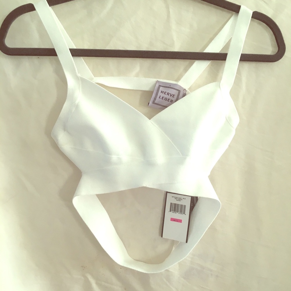 Herve Leger bandage two piece dress